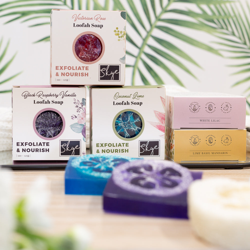 Loofah Soap in Black Raspberry Vanilla